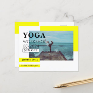 Yogaklasse Zakelijke ansichtkaart Briefkaart