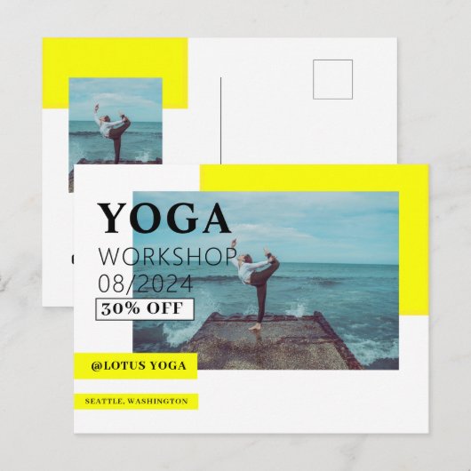 Yogaklasse Zakelijke ansichtkaart Briefkaart (Voorkant / Achterkant)