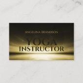 Yogaleraar achter de Horizon Light Kaart Visitekaartje (Voorkant)