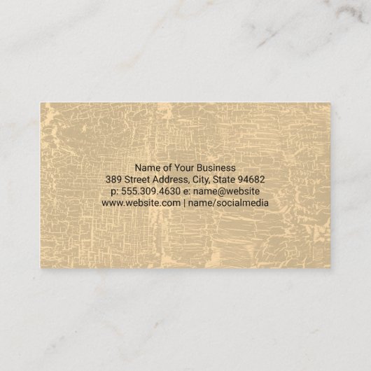 Yogaleraar | Gestreept grijs Visitekaartje (Achterkant)