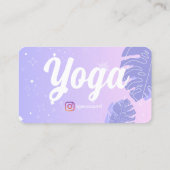 Yogaleraar Visitekaartje (Achterkant)