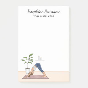 Yogalerares Neerwaartse Hond Yogini Vrouw Post-it® Notes
