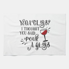 Yogales? Sla een glas in Theedoek