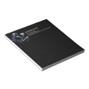Yogalesgever Lotus Meditatiehouding Glanzende Neve Notitieblok