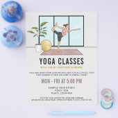 Yogalessen Dansereshouding Yogalerares Lessen Flyer (Enkel)