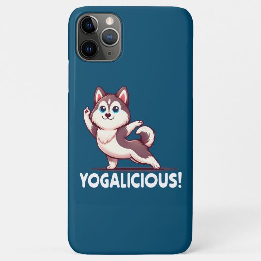 Yogalicious Schattigee Cartoon Husky Dog - Serene Case-Mate iPhone Case (Achterkant)