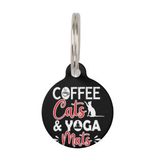 Yogaliefhebber   Katten en yogamatten Huisdierpenning