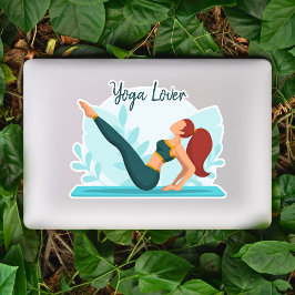 Yogaliefhebber -  Navasana Pose Design Sticker