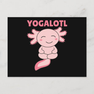 Yogalotl Axolotl maakt Yoga Lovers Sweet Animals Briefkaart