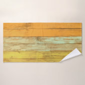 Yogamat houten vloer badhanddoek (Badhanddoek)