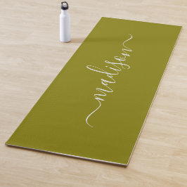 Yogamat met eigen naam