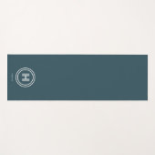 Yogamat | Modern Eenvoudig Monogram (Voorkant (horizontaal))