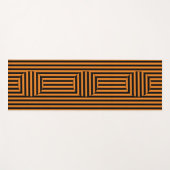 Yogamat - Optical Illusion Sinaasappel en zwart (Voorkant (horizontaal))