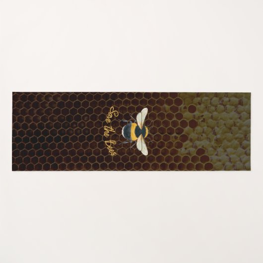 Yogamat Red de Bijen (Voorkant (horizontaal))