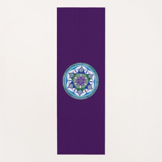 Yogamat with Sacred Geometry Mandala (Voorkant)