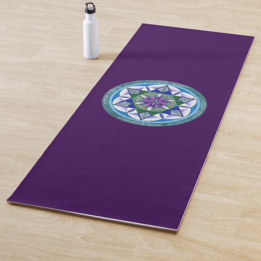 Yogamat with Sacred Geometry Mandala (In situ)