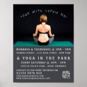 Yogamat, yogales Adverteren Poster (Voorkant)