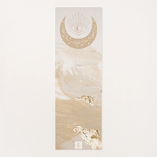 Yogamatte Cremegold "Mond" Yogamat (Voorkant)