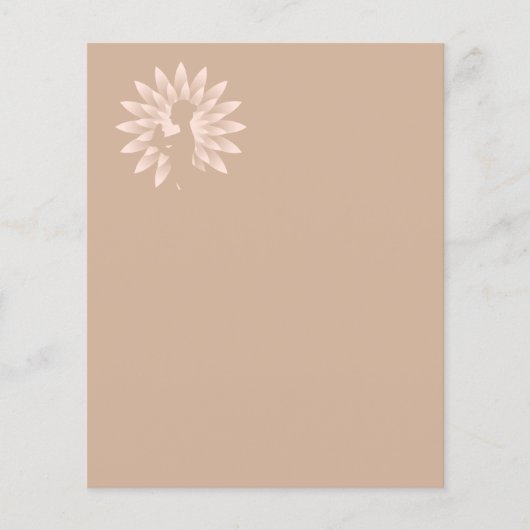 Yogameisje Flyer (Voorkant)