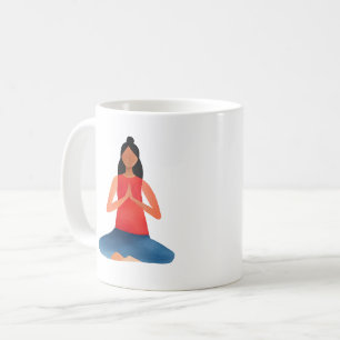 Yogameisje Meditatie Namaste Koffiemok