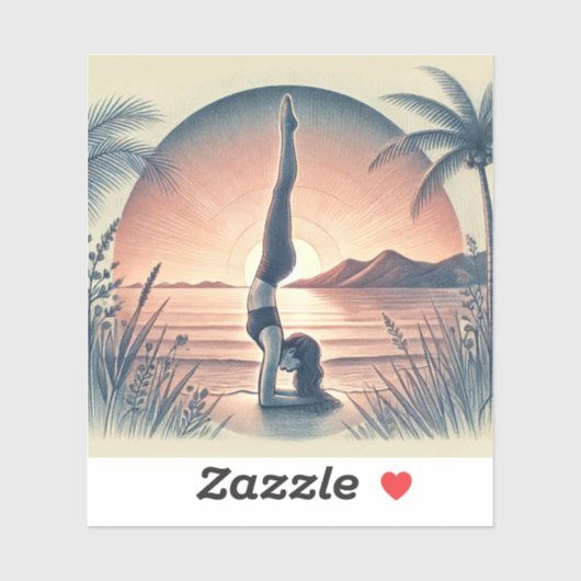 Yogameisje Sticker (Vel)