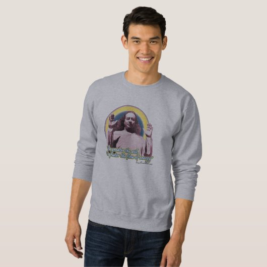 Yogananda Mannen Sweatshirt PY02 (Voorkant volledig)