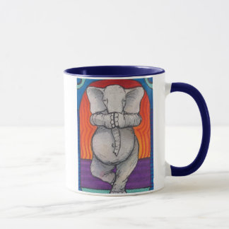 Yogaphant 1 Blue Handled Ringer Mok