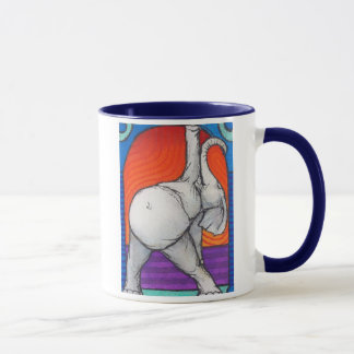 Yogaphant 2 Blue Handled Ringer Mok