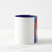 Yogaphant 4 Blue Handled Ringer Mok (Midden)