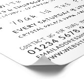 Yogapose, yogales Adverteren Poster (Hoek)