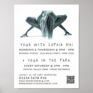 Yogapose, yogales Adverteren Poster