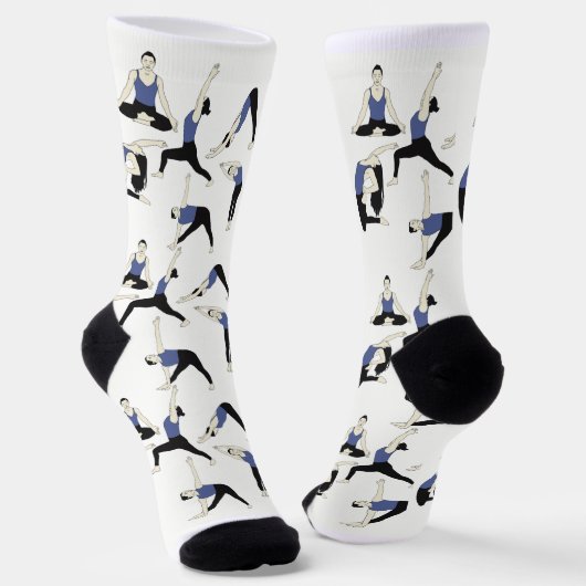 Yogasocken in Blau – Sokken (Gebogen)