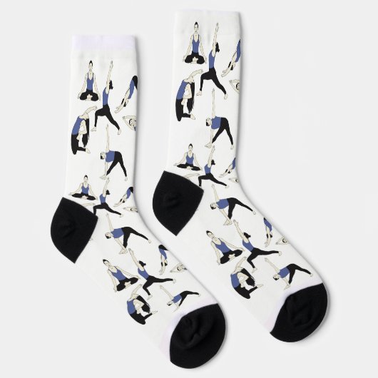 Yogasocken in Blau – Sokken (Rechts)