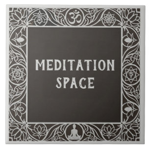Yogastudio meditatiekamer naamplaat bord tegeltje