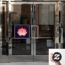 Yogastudio personaliseren Roze Lotusbloem