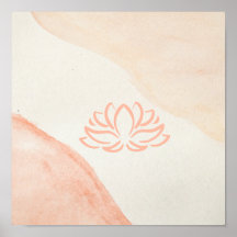 Yogastudio Poster, Zen Poster, Lotus Bloem 