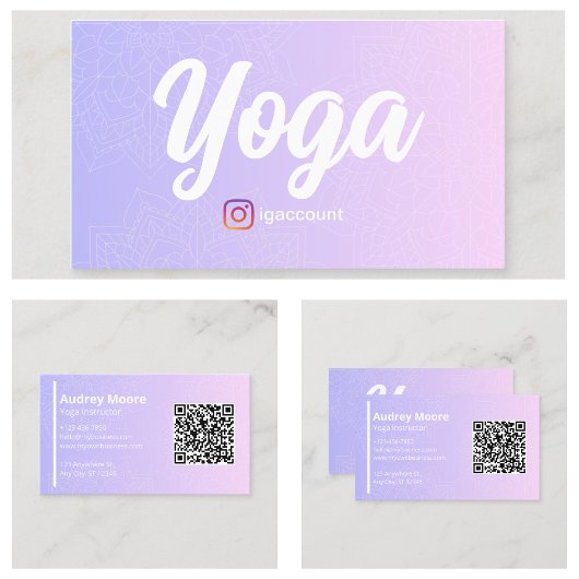 Yogastudio Visitekaartje