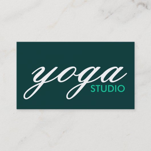 yogastudio visitekaartje (Voorkant)
