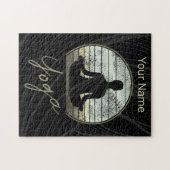 Yogatraining ontwerpmeditatie of pilates legpuzzel (Horizontaal)