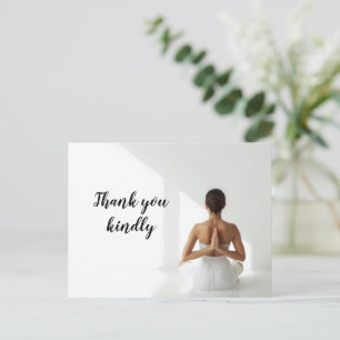 Yogavrouw  briefkaart
