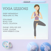 Yogavrouw in Boomhouding Yogalessen Flyer (Enkel)