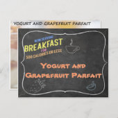 Yoghurt en Grapefruit Parfait Recept Kaart (Voorkant / Achterkant)