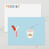 Yoghurtkaart Briefkaart (Voorkant / Achterkant)