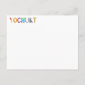 Yoghurtkaart Briefkaart (Achterkant)