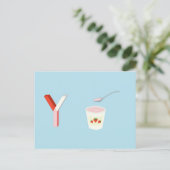 Yoghurtkaart Briefkaart (Staand voorkant)