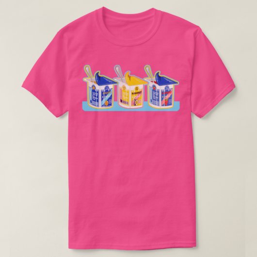 Yoghurtpatroon T-shirt (Design voorkant)