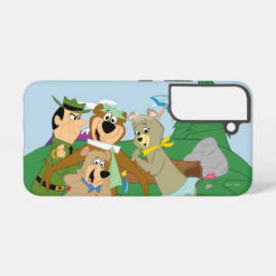 Yogi Bear en vrienden ingelijst bos foto Samsung Galaxy Hoesje