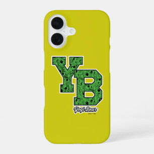Yogi Bear Geborduurde Universiteitsletters iPhone 16 Hoesje