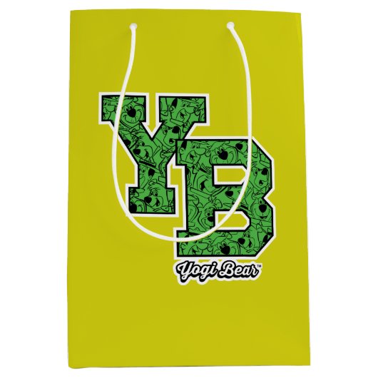 Yogi Bear Gebreide Varsity Letters Medium Cadeauzakje (Voorkant)