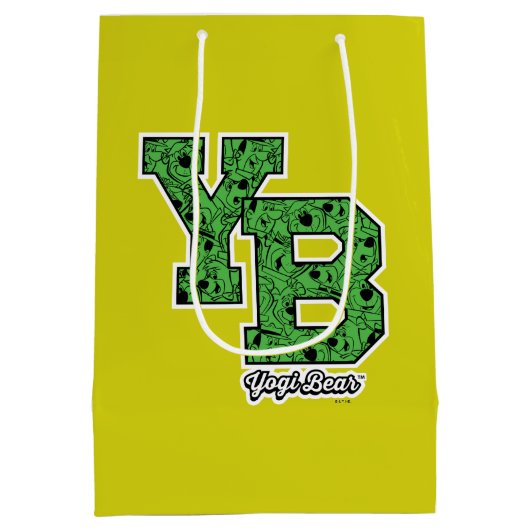 Yogi Bear Gebreide Varsity Letters Medium Cadeauzakje (Achterkant)